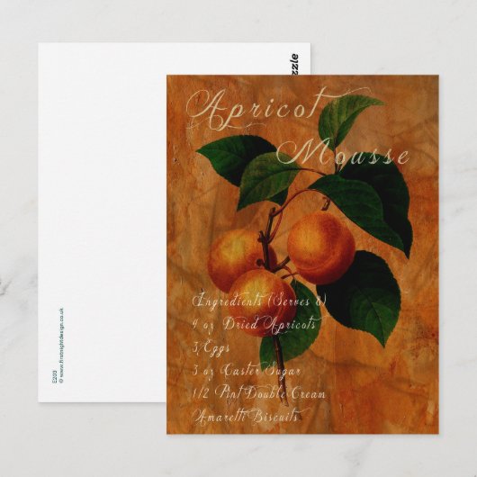 Carte Postale Mousse d'abricot (Devant / Derrière)