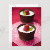 Carte Postale Mousse de chocolat blanc (Devant / Derrière)