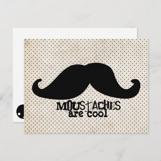 Carte Postale Moustache (Devant / Derrière)