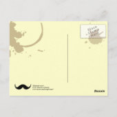 Carte Postale Moustache (Dos)