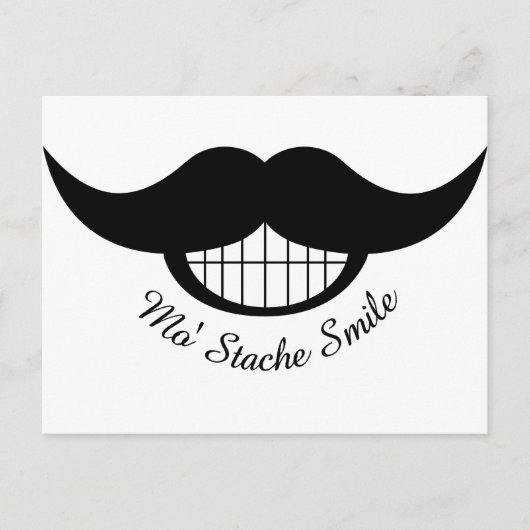Carte Postale Moustache (Devant)