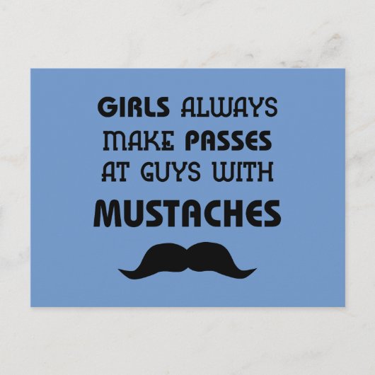 Carte Postale Moustache (Devant)