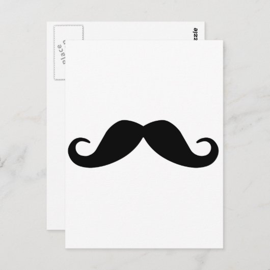 Carte Postale Moustache (Devant / Derrière)
