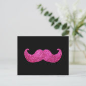 Carte Postale Moustache à billes roses (Graphique de Parties sci (Debout devant)