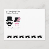 Carte postale Moustache et Chapeau Haut de Forme p (Dos)