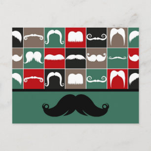 Carte Postale Moustache Handlebar tendance pour Fête des pères