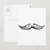 Carte Postale Moustache Le MUSÉE Zazzle Cadeaux (Devant / Derrière)