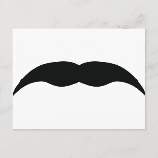 Carte Postale moustache noire