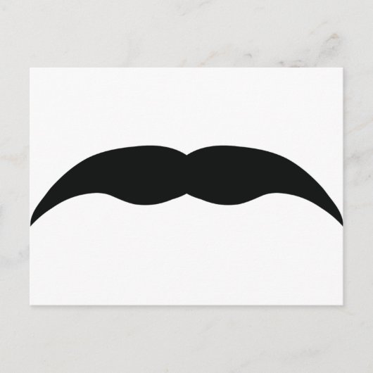 Carte Postale moustache noire (Devant)