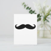 Carte Postale Moustache noire ou moustache noire pour les cadeau (Debout devant)