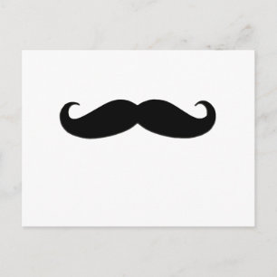 Carte Postale Moustache noire ou moustache noire pour les cadeau