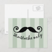 Carte Postale moustache uniquement (Devant / Derrière)