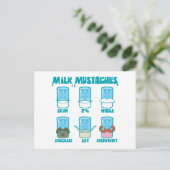 Carte Postale Moustaches de lait (Debout devant)