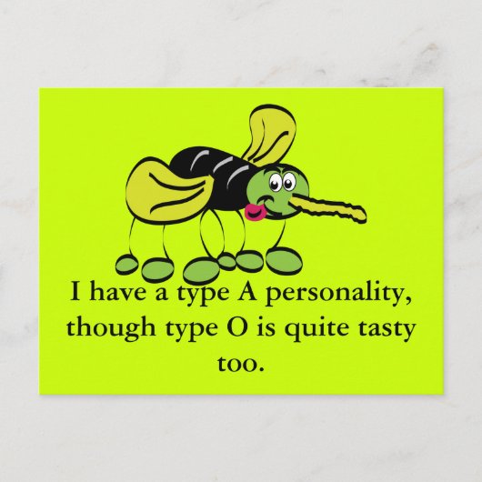 Carte Postale Moustique (Devant)