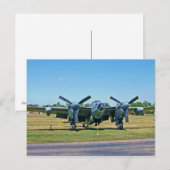 Carte postale moustique De Havilland (Devant / Derrière)