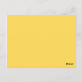 Carte Postale moutarde couleur (Dos)