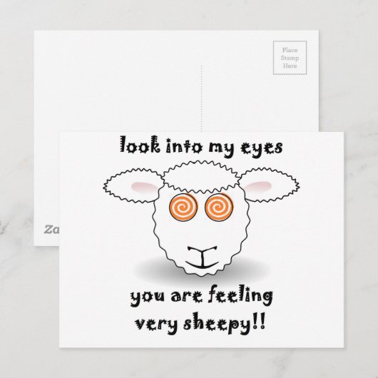 Carte Postale mouton (Devant / Derrière)