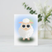 Carte Postale Mouton blanc (Debout devant)