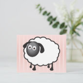 Carte Postale Mouton blanc (Debout devant)