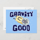 Carte Postale Mouton de gravité zéro (Devant / Derrière)
