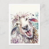 Carte Postale Mouton heureux (Devant)