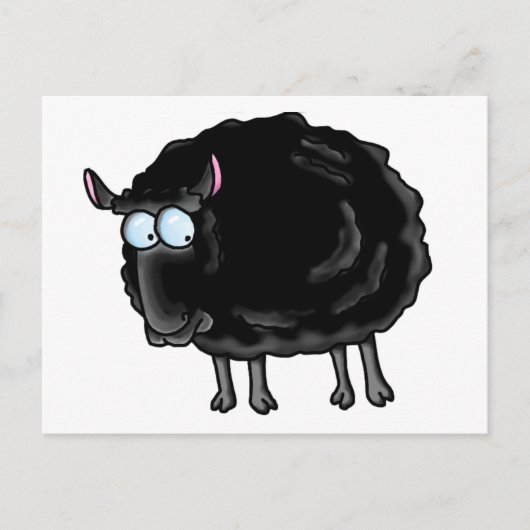 Carte Postale mouton noir (Devant)