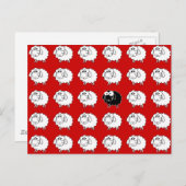 Carte Postale Mouton noir (Devant / Derrière)