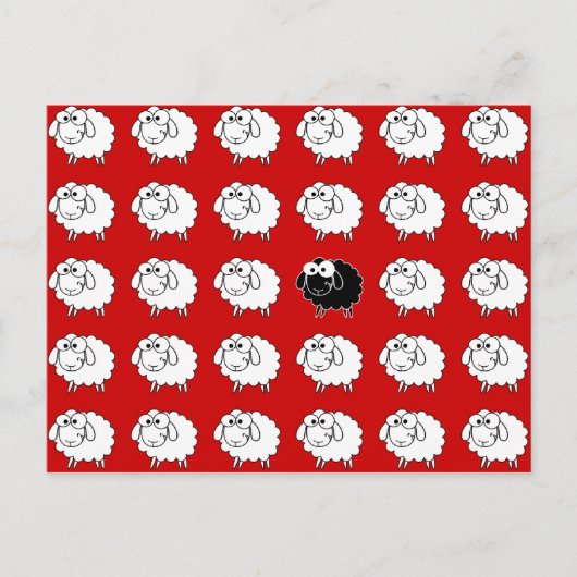 Carte Postale Mouton noir (Devant)