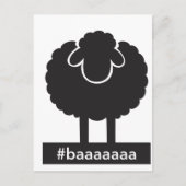 Carte Postale Mouton noir #baaaa (Devant)