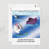 Carte Postale Moutons sur l'Ark Water Ski (Devant / Derrière)