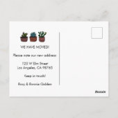 Carte Postale MOUVEMENT FAIRE-PART Cactus Ménages Motif (Dos)