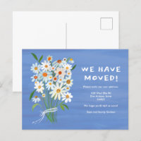 MOUVEMENT FAIRE-PART Cute Daisy Bouquet peint main