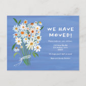 Carte Postale MOUVEMENT FAIRE-PART Cute Daisy Bouquet peint main (Devant)
