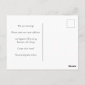 Carte Postale MOUVEMENT FAIRE-PART Maisons colorées Aquarelle (Dos)