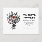 Carte Postale MOUVEMENT Fleur sauvage FAIRE-PART Bouquet mignon  (Devant)