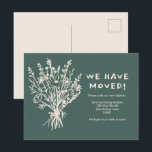 Carte Postale MOUVEMENT Fleur sauvage FAIRE-PART Bouquet mignon<br><div class="desc">Envoyez un message sur votre déménagement à des amis et des membres de votre famille avec ce bel art floral. Customisez cette carte dessinée à la main avec votre propre texte à l'avant et à l'arrière ! Customisez en cliquant sur "personnaliser" pour modifier le texte ou "modifier la conception" pour...</div>