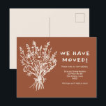 Carte Postale MOUVEMENT Fleur sauvage FAIRE-PART Bouquet mignon<br><div class="desc">Envoyez un message sur votre déménagement à des amis et des membres de votre famille avec ce bel art floral. Customisez cette carte dessinée à la main avec votre propre texte à l'avant et à l'arrière ! Customisez en cliquant sur "personnaliser" pour modifier le texte ou "modifier la conception" pour...</div>