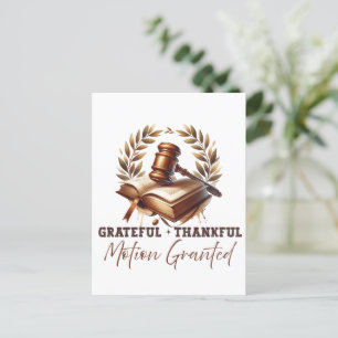 Carte Postale Mouvement Grateful Thankful Accordé - Citation d'A