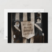 Carte Postale Mouvement pour le suffrage féminin (Devant / Derrière)