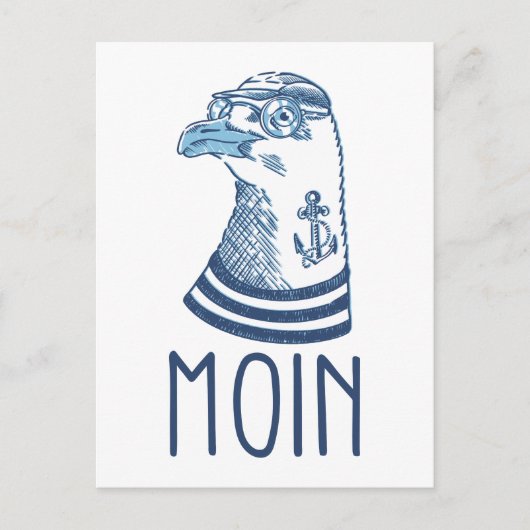 Carte Postale Möve Moin Anker / Norddeutschland (Devant)