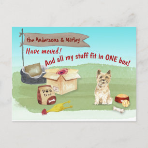 Carte Postale Moving Cairn Terrier Dog Toys Notre Nouvelle Maiso