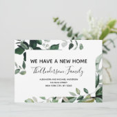 Carte postale Moving Faire-part Eucalyptus Greener (Debout devant)