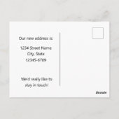 Carte Postale Moving Faire-part Iowa Goldfinch Prairie Roses (Dos)