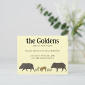 Carte Postale MOVING FAIRE-PART Javelina Famille Sud-Ouest (Debout devant)