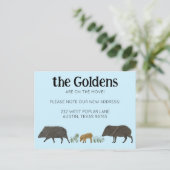 Carte Postale MOVING FAIRE-PART Javelina Famille Sud-Ouest (Debout devant)