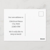 Carte Postale Moving Faire-part New York Bluebird Red Roses (Dos)