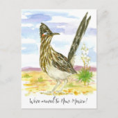 Carte Postale Moving Faire-part Nouveau-Mexique Roadrunner Yucca (Devant)