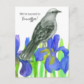 Carte Postale Moving Faire-part Tennessee Mockingbird Iris (Devant)