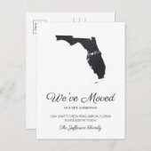 Carte postale Moving Florida Chalkboard State Map (Devant / Derrière)