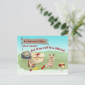 Carte Postale Moving Yorkshire Terrier Chien Stuff Notre nouvell (Debout devant)